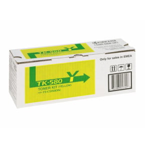 KYOCERA TK-580Y Cartouche de toner 1 pièce(s) Original Jaune (1T02KTANL0)