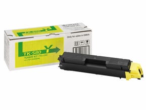KYOCERA TK-580Y Cartouche de toner 1 pièce(s) Original Jaune (1T02KTANL0) — image 3