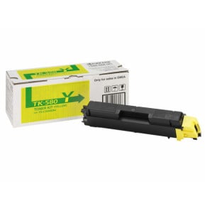 KYOCERA TK-580Y Cartouche de toner 1 pièce(s) Original Jaune (1T02KTANL0)