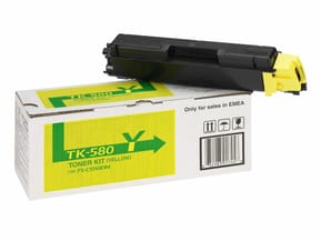 KYOCERA TK-580Y Cartouche de toner 1 pièce(s) Original Jaune (1T02KTANL0) — image 4
