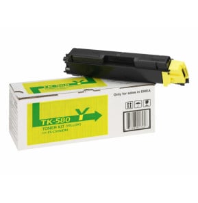 KYOCERA TK-580Y Cartouche de toner 1 pièce(s) Original Jaune (1T02KTANL0)