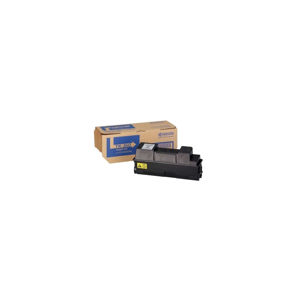 KYOCERA TK-360 Cartouche de toner Original Noir TK-360, Toner Kit Noir pour FS-4020DN  (1T02J20EUC)