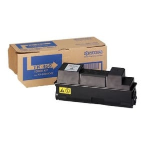 KYOCERA TK-360 Cartouche de toner Original Noir TK-360, Toner Kit Noir pour FS-4020DN  (1T02J20EUC)