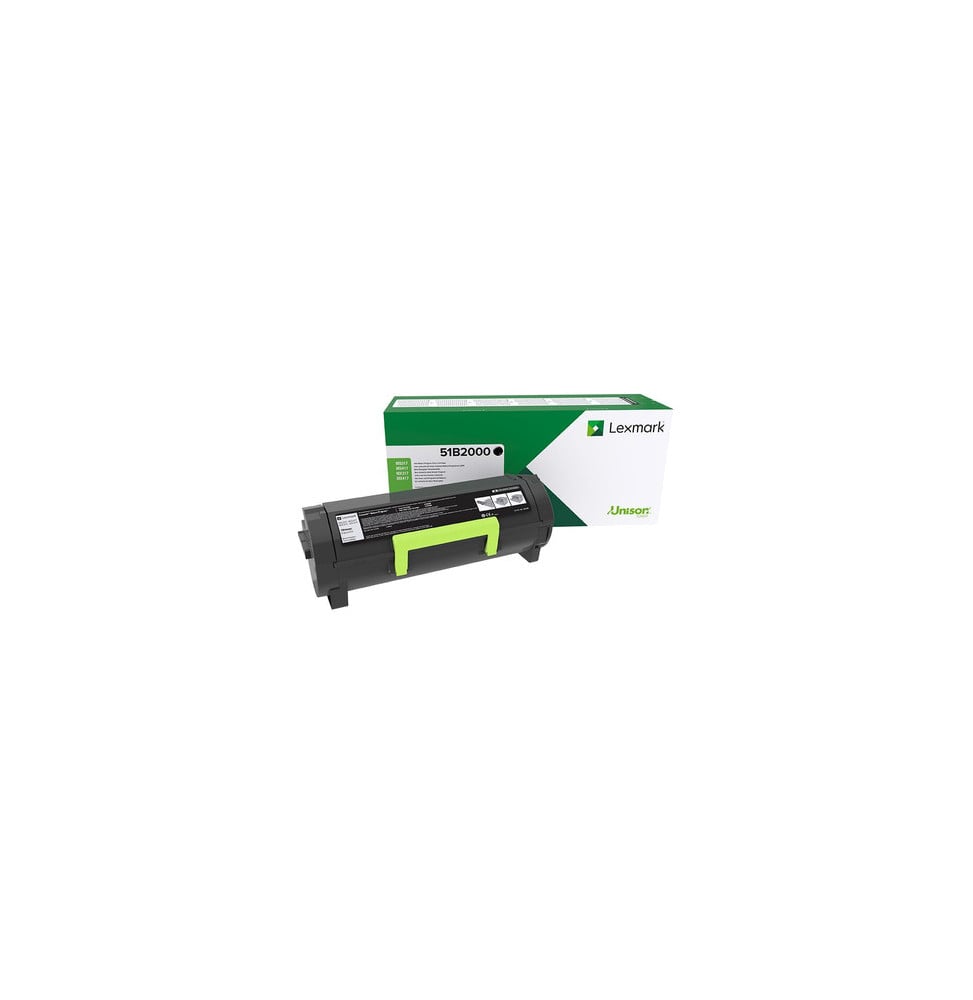 Lexmark 51B2000 Cartouche de toner Original Noir (51B2000)