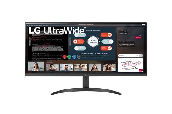 LG 34WP500-B écran plat de PC 86,4 cm (34") 2560 x 1080 pixels Full HD Ultra large LED Noir (34WP500-B.BEU)