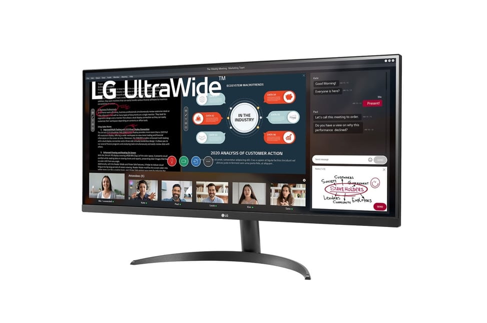 LG 34WP500-B écran plat de PC 86,4 cm (34") 2560 x 1080 pixels Full HD Ultra large LED Noir (34WP500-B.BEU) — image 2