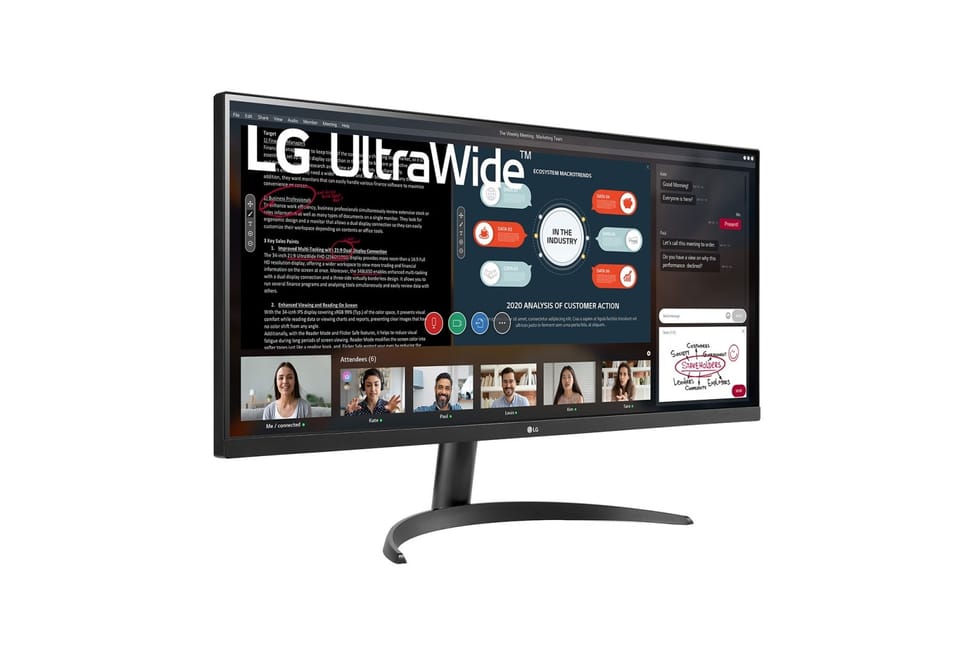 LG 34WP500-B écran plat de PC 86,4 cm (34") 2560 x 1080 pixels Full HD Ultra large LED Noir (34WP500-B.BEU) — image 4