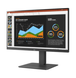 LG MONITOR 24BR550Y-C.AEU écran plat de PC 60,5 cm (23.8") 1920 x 1080 pixels Full HD LED Gris (24BR550Y-C.AEU)