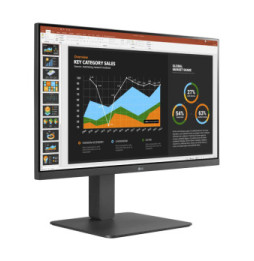 LG MONITOR 24BR550Y-C.AEU écran plat de PC 60,5 cm (23.8") 1920 x 1080 pixels Full HD LED Gris (24BR550Y-C.AEU)