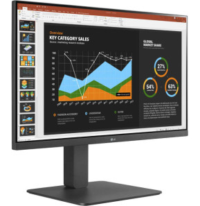 LG MONITOR 24BR550Y-C.AEU écran plat de PC 60,5 cm (23.8") 1920 x 1080 pixels Full HD LED Gris (24BR550Y-C.AEU)