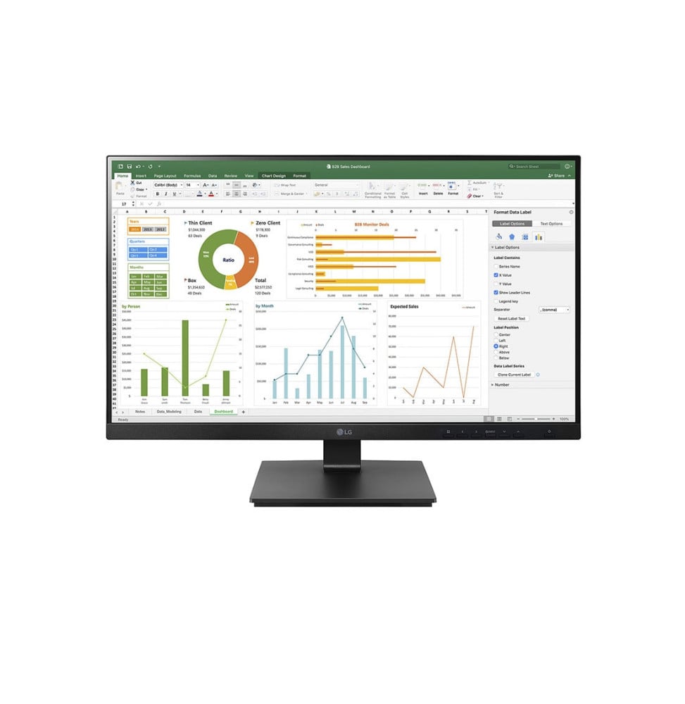 LG 27BN65YP-B écran plat de PC 68,6 cm (27") 1920 x 1080 pixels Full HD LCD Noir (27BN65YP-B)