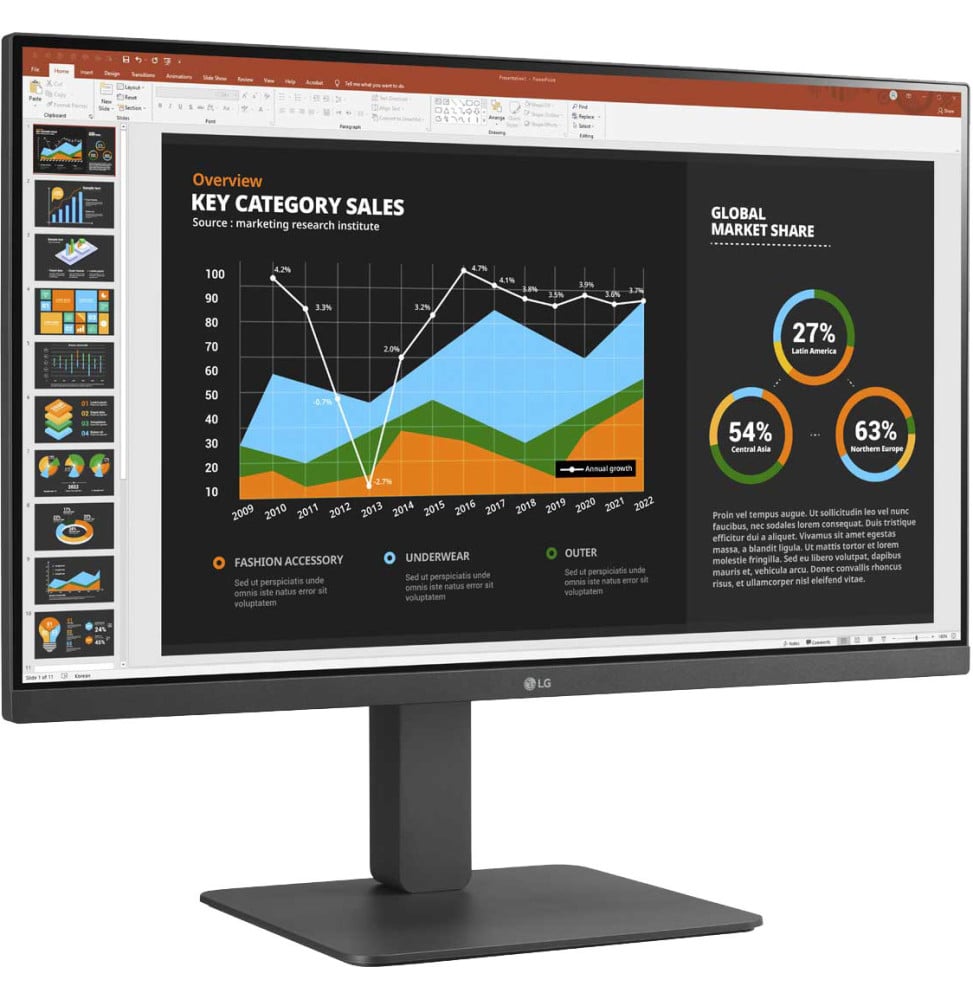 LG 27BR550Y-C.AEU écran plat de PC 68,6 cm (27") 1920 x 1080 pixels Full HD LED Gris (27BR550Y-C.AEU)