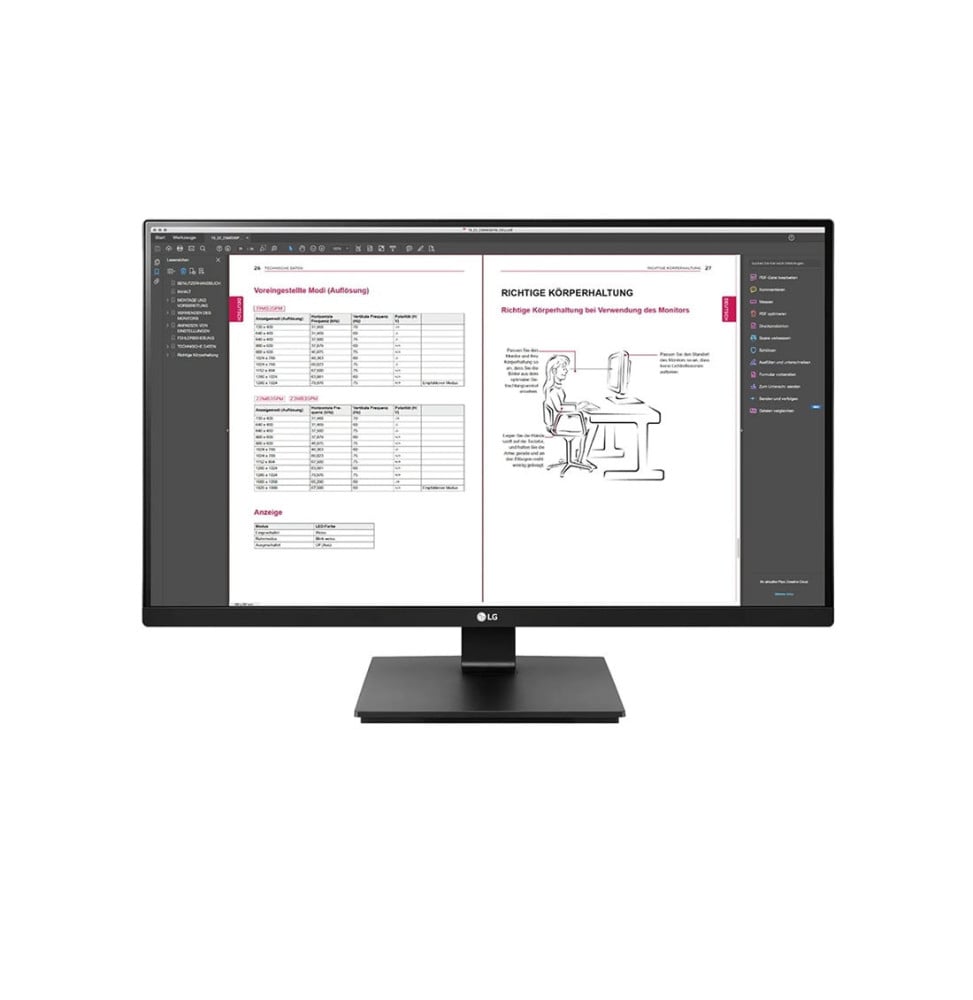 LG 27BN65QP-B écran plat de PC 68,6 cm (27") 2560 x 1440 pixels Quad HD LCD Noir (27BN65QP-B)