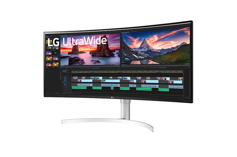 LG 38WN95CP-W écran plat de PC 96,5 cm (38") 3840 x 1600 pixels Quad HD+ QLED Blanc (38WN95CP-W) — image 2