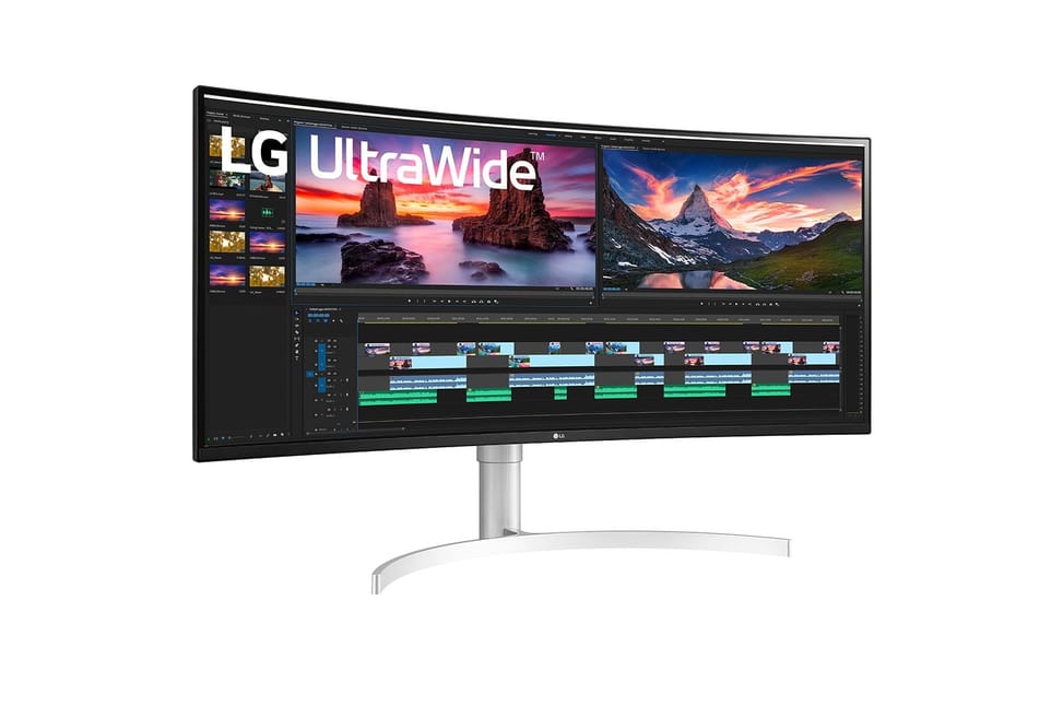 LG 38WN95CP-W écran plat de PC 96,5 cm (38") 3840 x 1600 pixels Quad HD+ QLED Blanc (38WN95CP-W) — image 3
