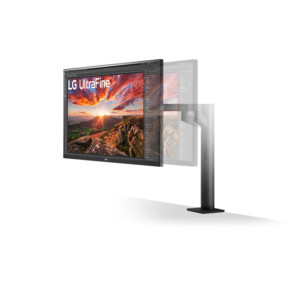 LG UltraFine Ergo LED display 68,6 cm (27") 3840 x 2160 pixels 4K Ultra HD Noir (27UN880P-B.AEU)