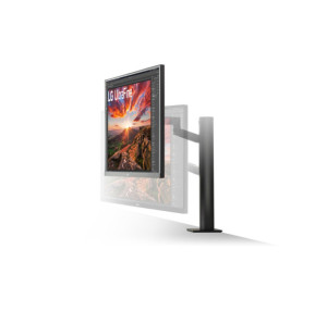 LG UltraFine Ergo LED display 68,6 cm (27") 3840 x 2160 pixels 4K Ultra HD Noir (27UN880P-B.AEU)