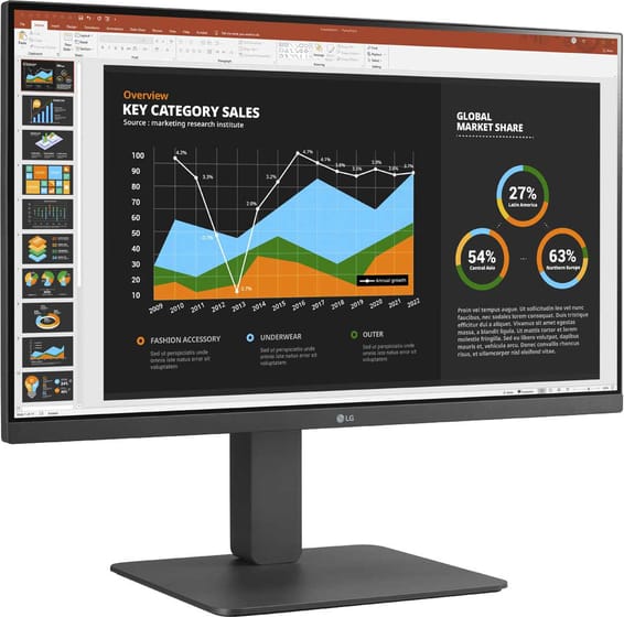 LG MONITOR 24BR650B-C.AEU écran plat de PC 60,5 cm (23.8") 1920 x 1080 pixels Full HD LED Gris (24BR650B-C.AEU)