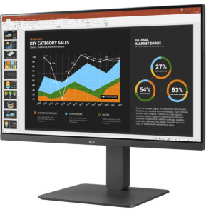 LG MONITOR 24BR650B-C.AEU écran plat de PC 60,5 cm (23.8") 1920 x 1080 pixels Full HD LED Gris (24BR650B-C.AEU)