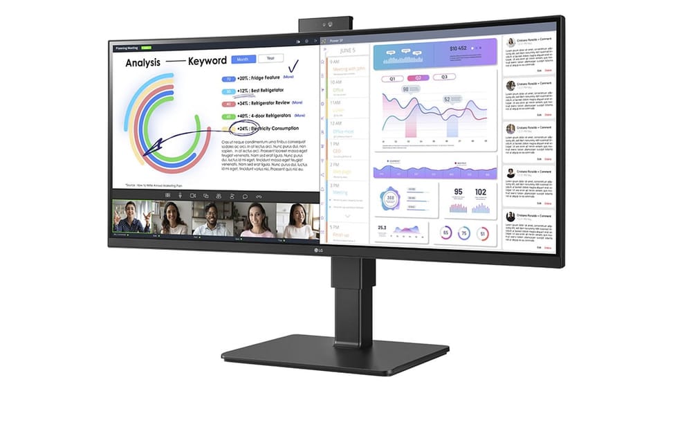 LG 34BQ77QC-B écran plat de PC 86,4 cm (34") 3440 x 1440 pixels UltraWide Dual Quad HD LCD Noir (34BQ77QC-B) — image 3