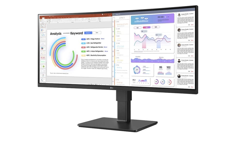 LG 34BQ77QC-B écran plat de PC 86,4 cm (34") 3440 x 1440 pixels UltraWide Dual Quad HD LCD Noir (34BQ77QC-B) — image 4