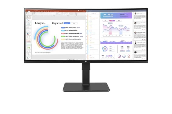 LG 34BQ77QB-B écran plat de PC 86,4 cm (34") 3440 x 1440 pixels UltraWide Quad HD LED Noir (34BQ77QB-B)