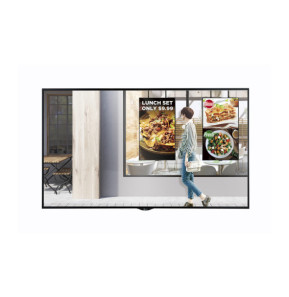 LG 55XS2E-B affichage de messages Panneau plat de signalisation numérique 139,7 cm (55") LCD 2500 cd/m² Full HD Noir Web OS