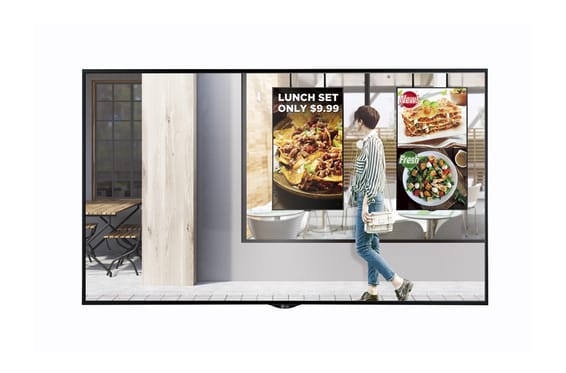 LG 49XS2E-B affichage de messages Panneau plat de signalisation numérique 124,5 cm (49") IPS 2500 cd/m² Full HD Noir Web OS