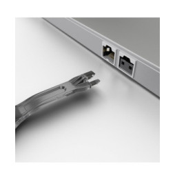 Lindy 40470 bloqueur de port Bloqueur de port + clé RJ-45 Noir Acrylonitrile-Butadiène-Styrène (ABS) (40470)