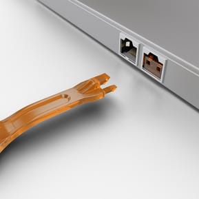 Lindy 40480 bloqueur de port Bloqueur de port + clé RJ-45 Orange Acrylonitrile-Butadiène-Styrène (ABS) (40480) — image 4