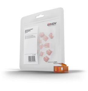 Lindy 40481 bloqueur de port RJ-45 Orange Acrylonitrile-Butadiène-Styrène (ABS) 20 pièce(s) (40481)
