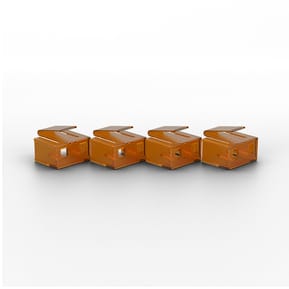 Lindy 40481 bloqueur de port RJ-45 Orange Acrylonitrile-Butadiène-Styrène (ABS) 20 pièce(s) (40481) — image 2