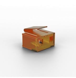 Lindy 40481 bloqueur de port RJ-45 Orange Acrylonitrile-Butadiène-Styrène (ABS) 20 pièce(s) (40481)