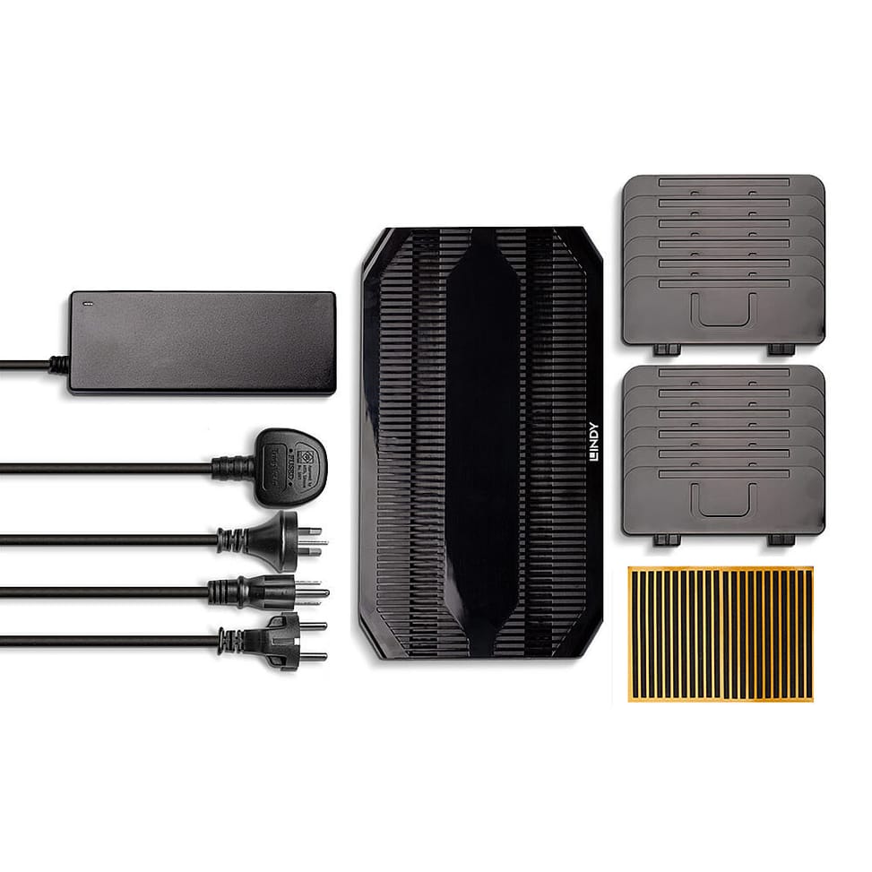 Lindy 73309 Organiseur de station de chargement Autonome Plastique Noir Station de Charge USB 10 Ports  (73309) — image 3