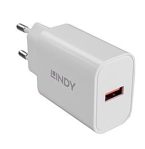 Lindy 73412 chargeur d'appareils mobiles Smartphone, Tablette Blanc Secteur Charge rapide Intérieure, Extérieure (73412)