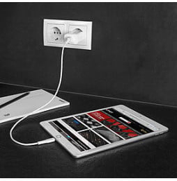 Lindy 73412 chargeur d'appareils mobiles Smartphone, Tablette Blanc Secteur Charge rapide Intérieure, Extérieure (73412)