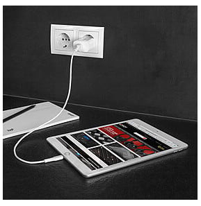 Lindy 73412 chargeur d'appareils mobiles Smartphone, Tablette Blanc Secteur Charge rapide Intérieure, Extérieure (73412)