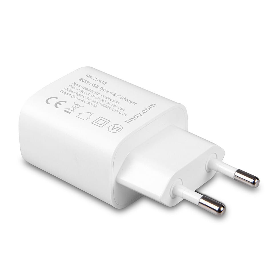 Lindy 73413 chargeur d'appareils mobiles Universel Blanc Secteur Charge rapide Intérieure (73413) — image 2