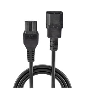 Lindy 30314 câble électrique Noir 2 m Coupleur C14 Coupleur C15 Rallonge secteur C14 vers C15, 2m  (30314)