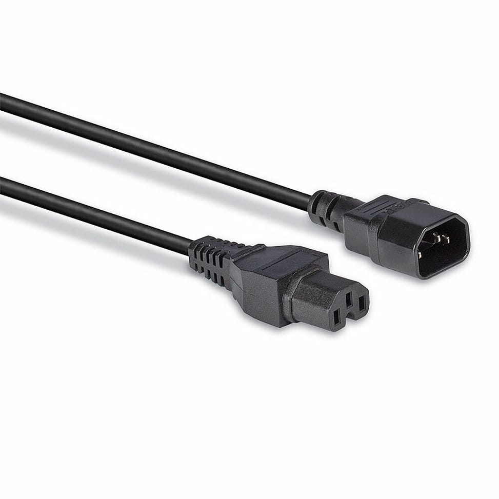Lindy 30314 câble électrique Noir 2 m Coupleur C14 Coupleur C15 Rallonge secteur C14 vers C15, 2m  (30314) — image 3