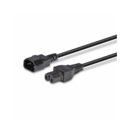 Lindy 30314 câble électrique Noir 2 m Coupleur C14 Coupleur C15 Rallonge secteur C14 vers C15, 2m  (30314)