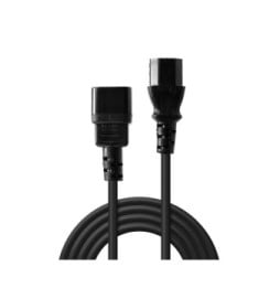 Lindy 30321 câble électrique Noir 1 m Coupleur C14 Coupleur C13 Rallonge secteur C14 vers C13, 1m  (30321)