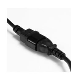 Lindy 30321 câble électrique Noir 1 m Coupleur C14 Coupleur C13 Rallonge secteur C14 vers C13, 1m  (30321)