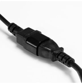 Lindy 30321 câble électrique Noir 1 m Coupleur C14 Coupleur C13 Rallonge secteur C14 vers C13, 1m  (30321)