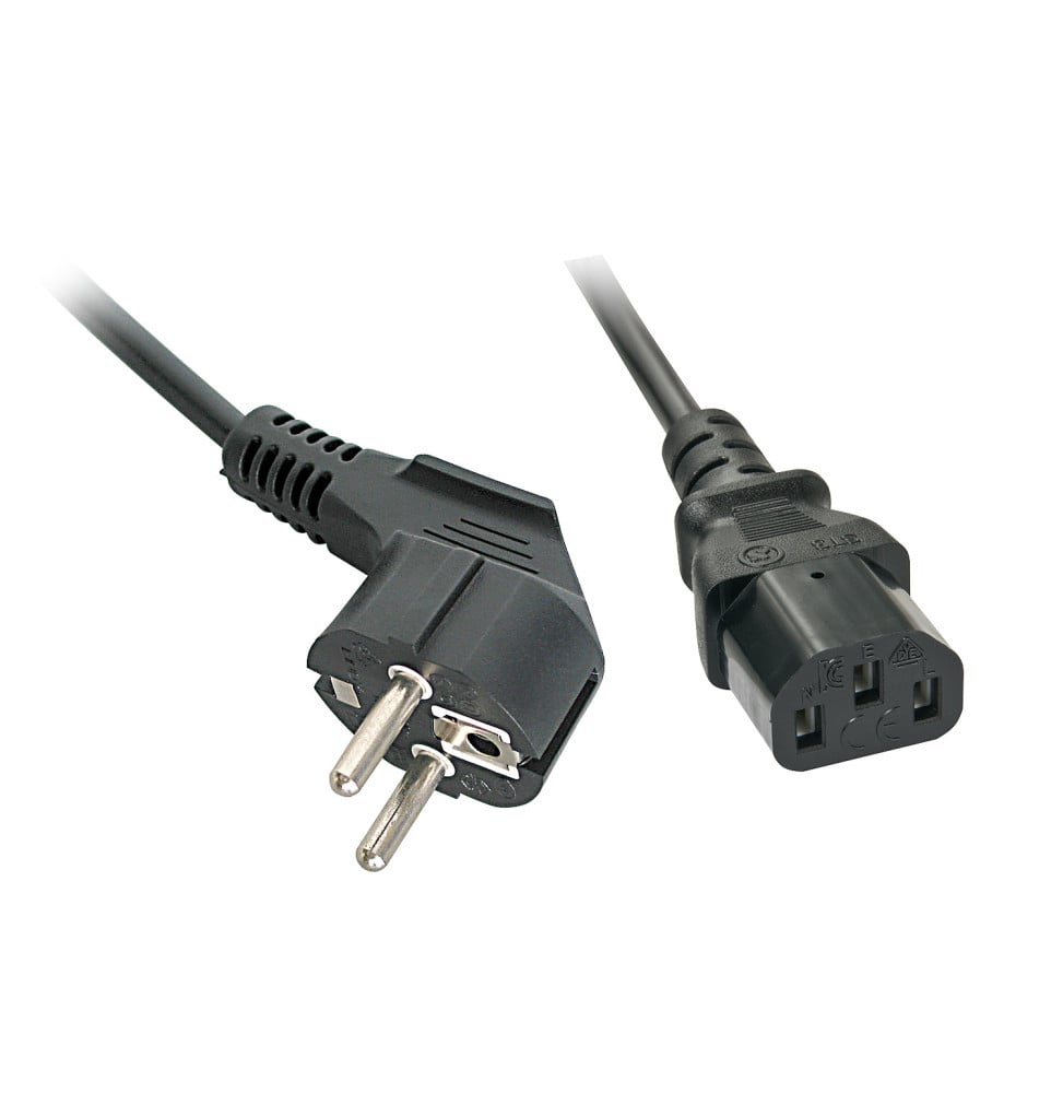 Lindy 30334 câble électrique Noir 0,7 m Prise d'alimentation type A IEC C13 Câble secteur IEC, 0,7m  (30334)