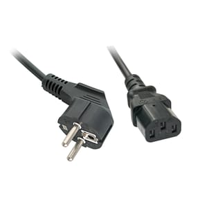 Lindy 30334 câble électrique Noir 0,7 m Prise d'alimentation type A IEC C13 Câble secteur IEC, 0,7m  (30334)