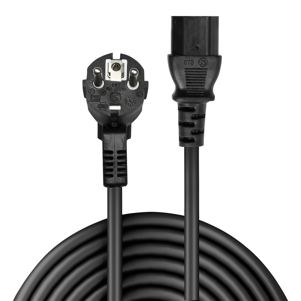 Lindy 30334 câble électrique Noir 0,7 m Prise d'alimentation type A IEC C13 Câble secteur IEC, 0,7m (30334) — image 2