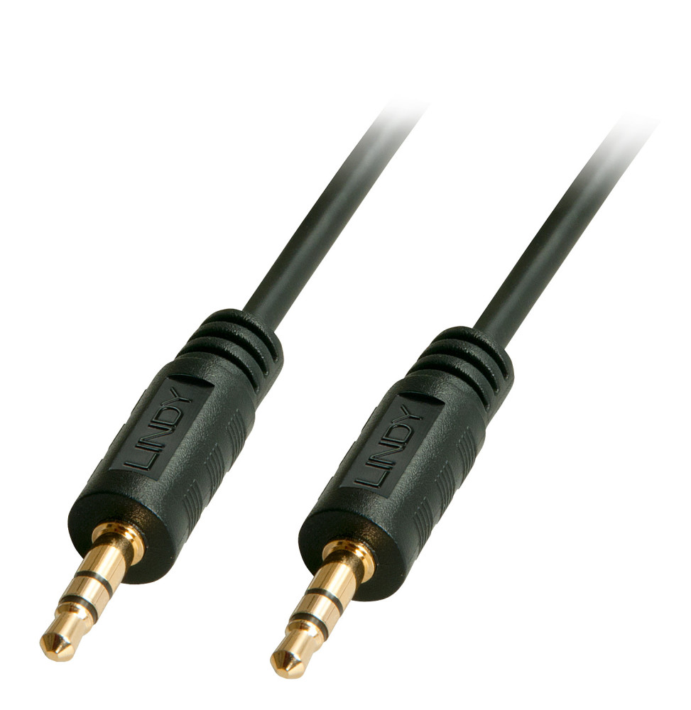 Lindy 35643 câble audio 3 m 3,5mm Noir Câble audio Premium 2 x jack mâle 3,5mm, 3m  (35643)