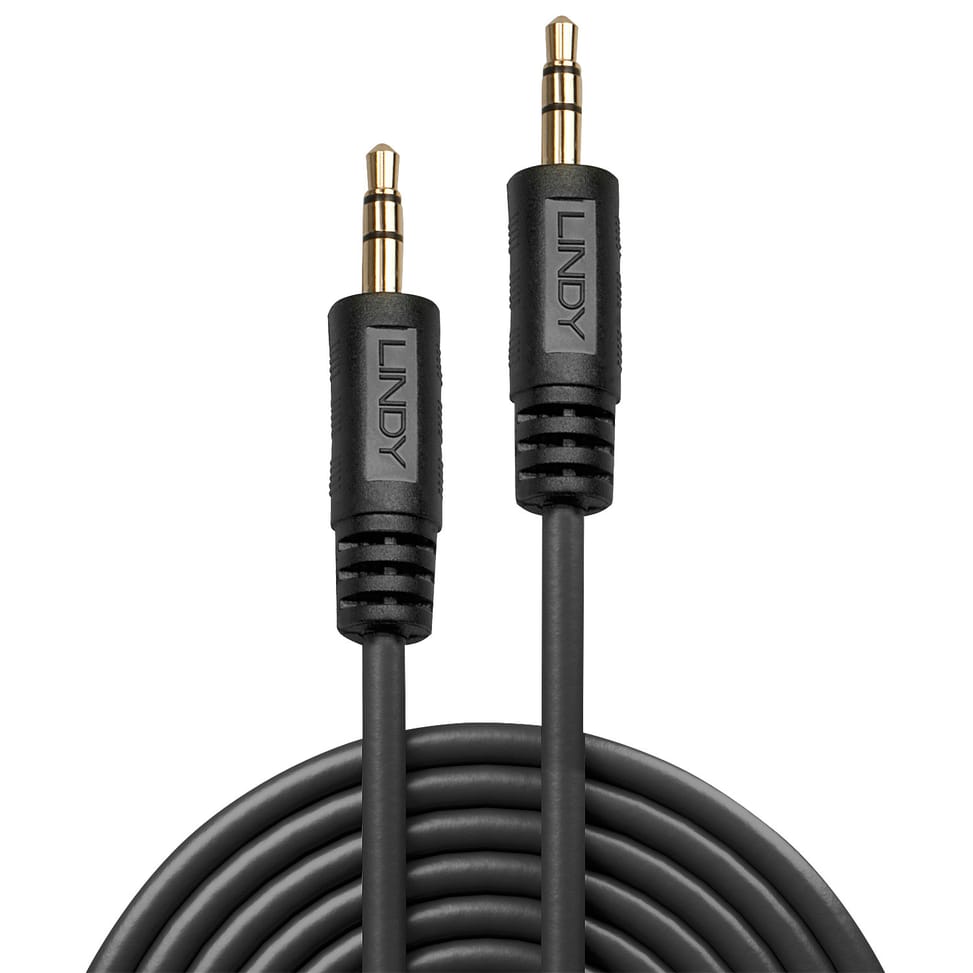 Lindy 35643 câble audio 3 m 3,5mm Noir Câble audio Premium 2 x jack mâle 3,5mm, 3m  (35643) — image 2