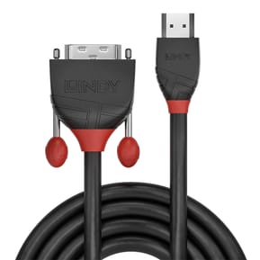 Lindy 36272 câble vidéo et adaptateur 2 m HDMI Type A (Standard) DVI-D Noir Câble HDMI vers DVI-D, Black Line, 2m (36272) — image 2